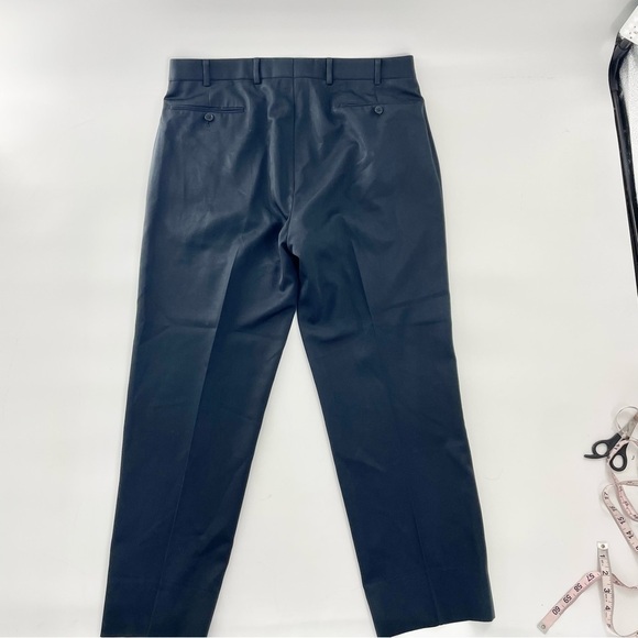 Brooks Brothers Madison Fit Navy Blue Flat Front Wool Trouser Size 36 x 28 - Picture 7 of 14